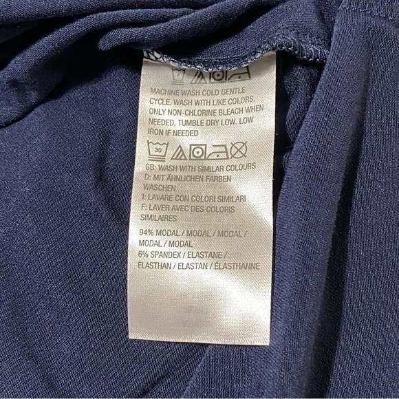 H by Halston modal blend navy turtleneck size S - Picture 5 of 7